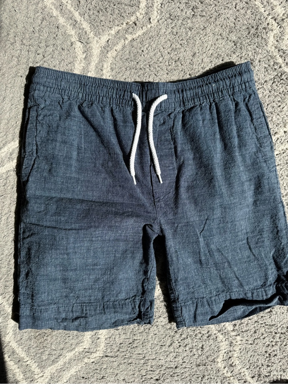 Urban Man Navy Elastic Waist Shorts